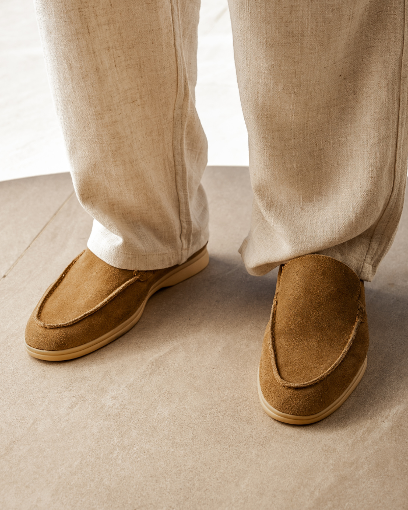 Old Money Slip-Ons Suede Loafers