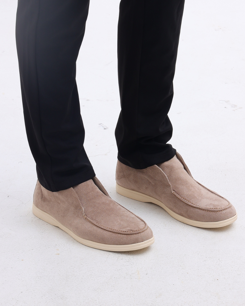 Santorini Old Money High Suede Loafers