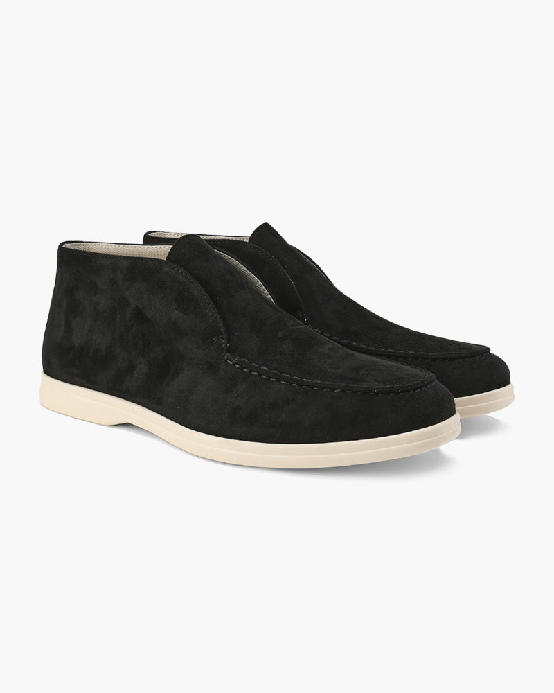 Santorini Old Money High Suede Loafers