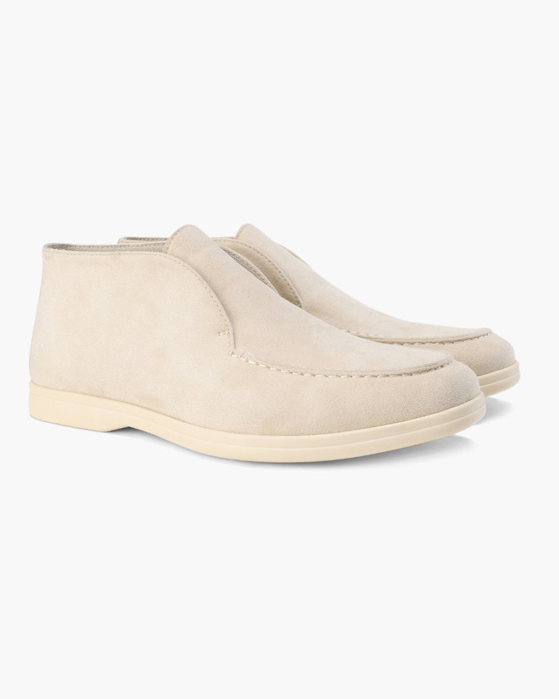 Santorini Old Money High Suede Loafers