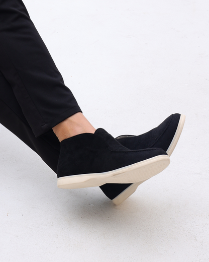 Santorini Old Money High Suede Loafers