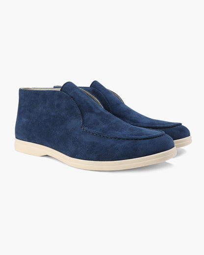 Santorini Old Money High Suede Loafers