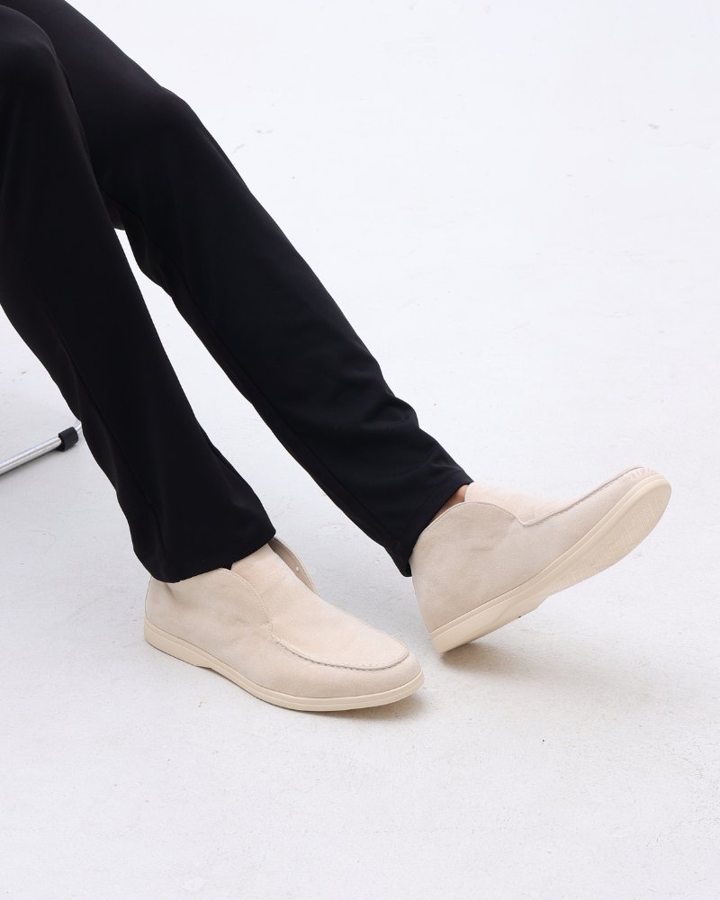 Santorini Old Money High Suede Loafers