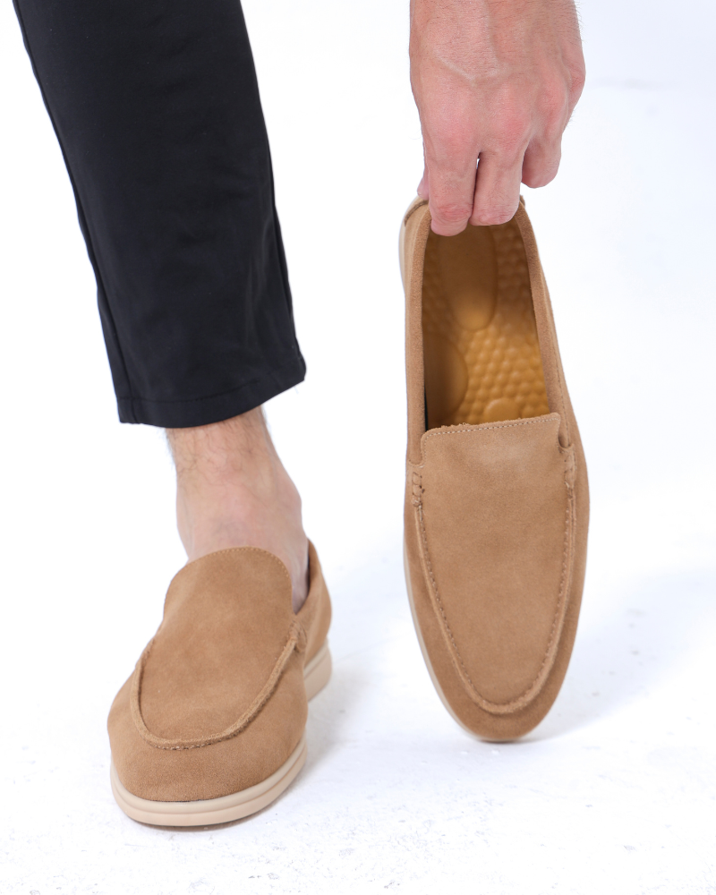 Old Money Slip-Ons Suede Loafers