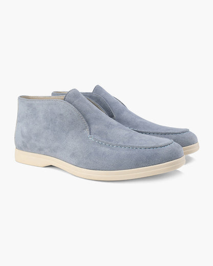 Santorini Old Money High Suede Loafers