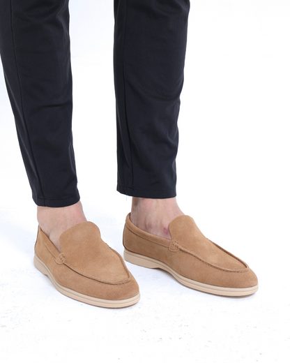 Old Money Slip-Ons Suede Loafers