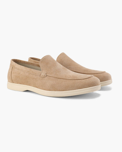Santorini Old Money Suede Loafers