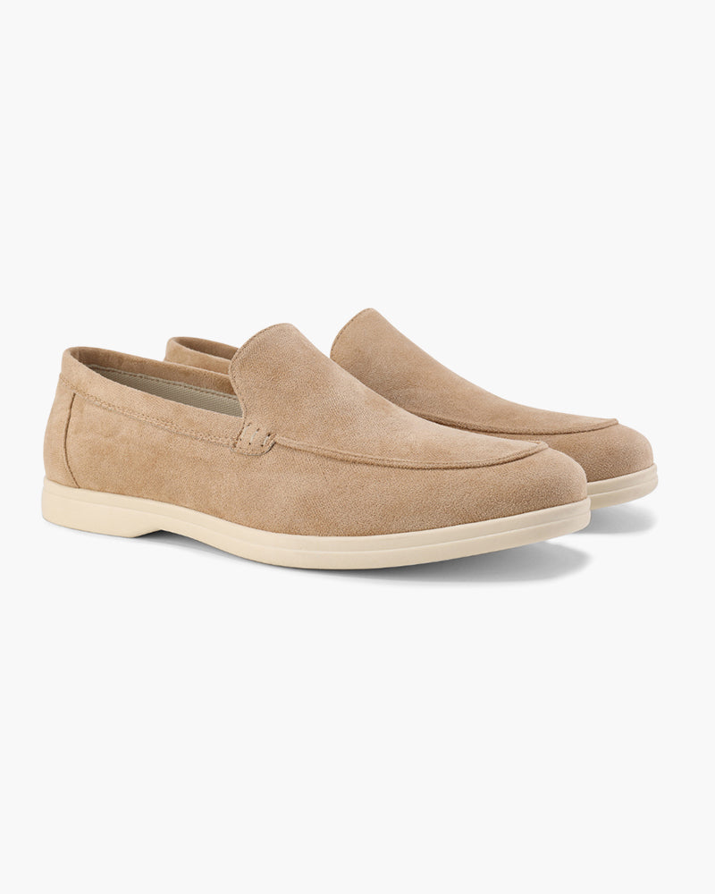 Santorini Old Money Suede Loafers