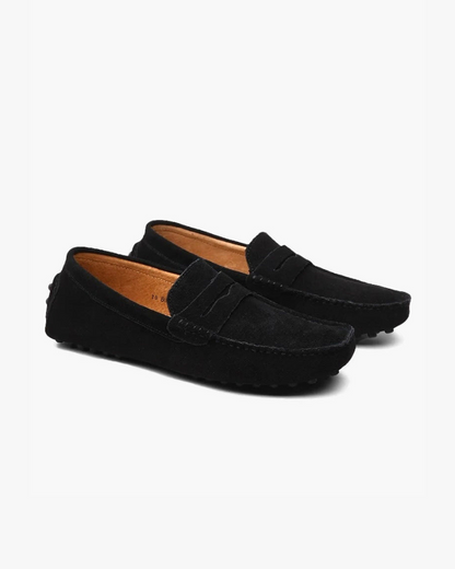 Suede Driver Loafers Slip-Ons Santorini