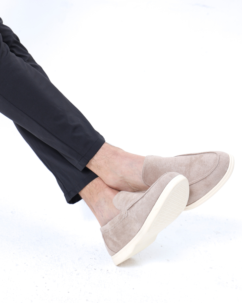 Santorini Old Money Suede Loafers