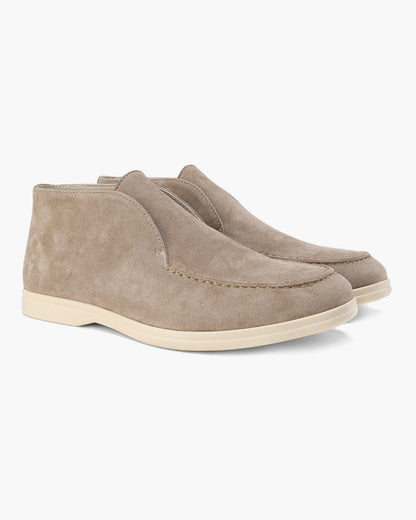Santorini Old Money High Suede Loafers