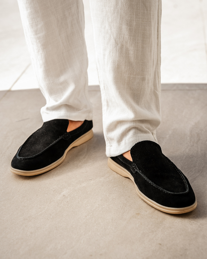 Old Money Slip-Ons Suede Loafers