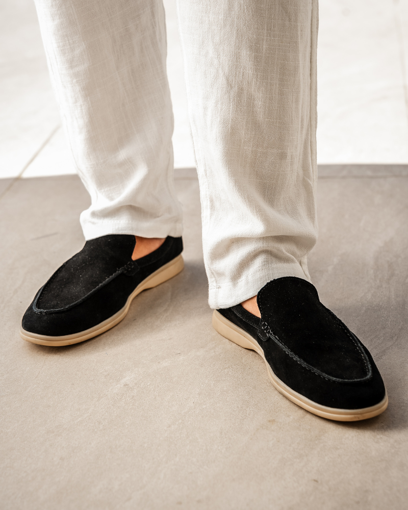 Old Money Slip-Ons Suede Loafers