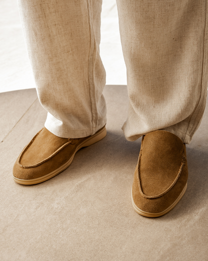 Old Money Slip-Ons Suede Loafers