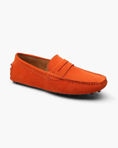 Suede Driver Loafers Slip-Ons Santorini