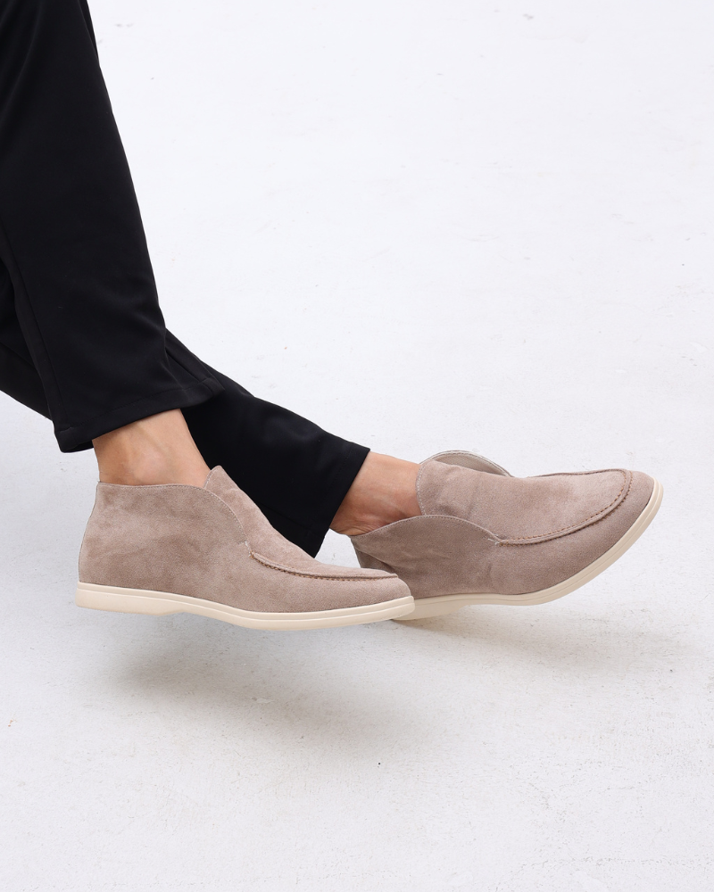 Santorini Old Money High Suede Loafers