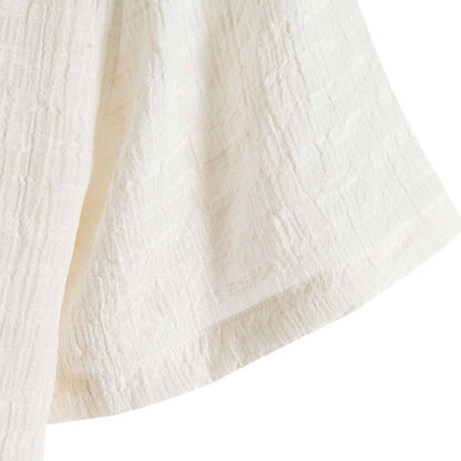 Santorini Beach Off White Short Sleeve Shirt