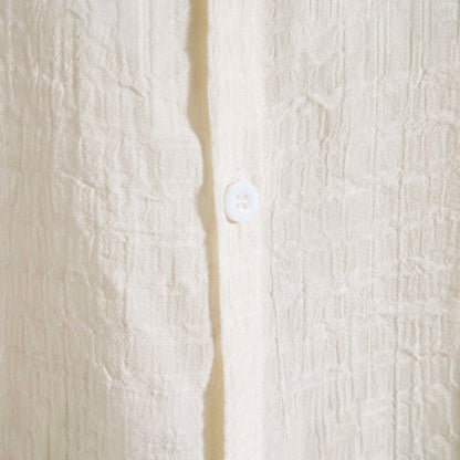 Santorini Beach Off White Short Sleeve Shirt