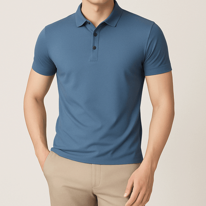 Santorini Ice Silk Polo Shirt