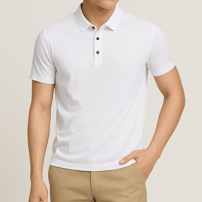 Santorini Ice Silk Polo Shirt