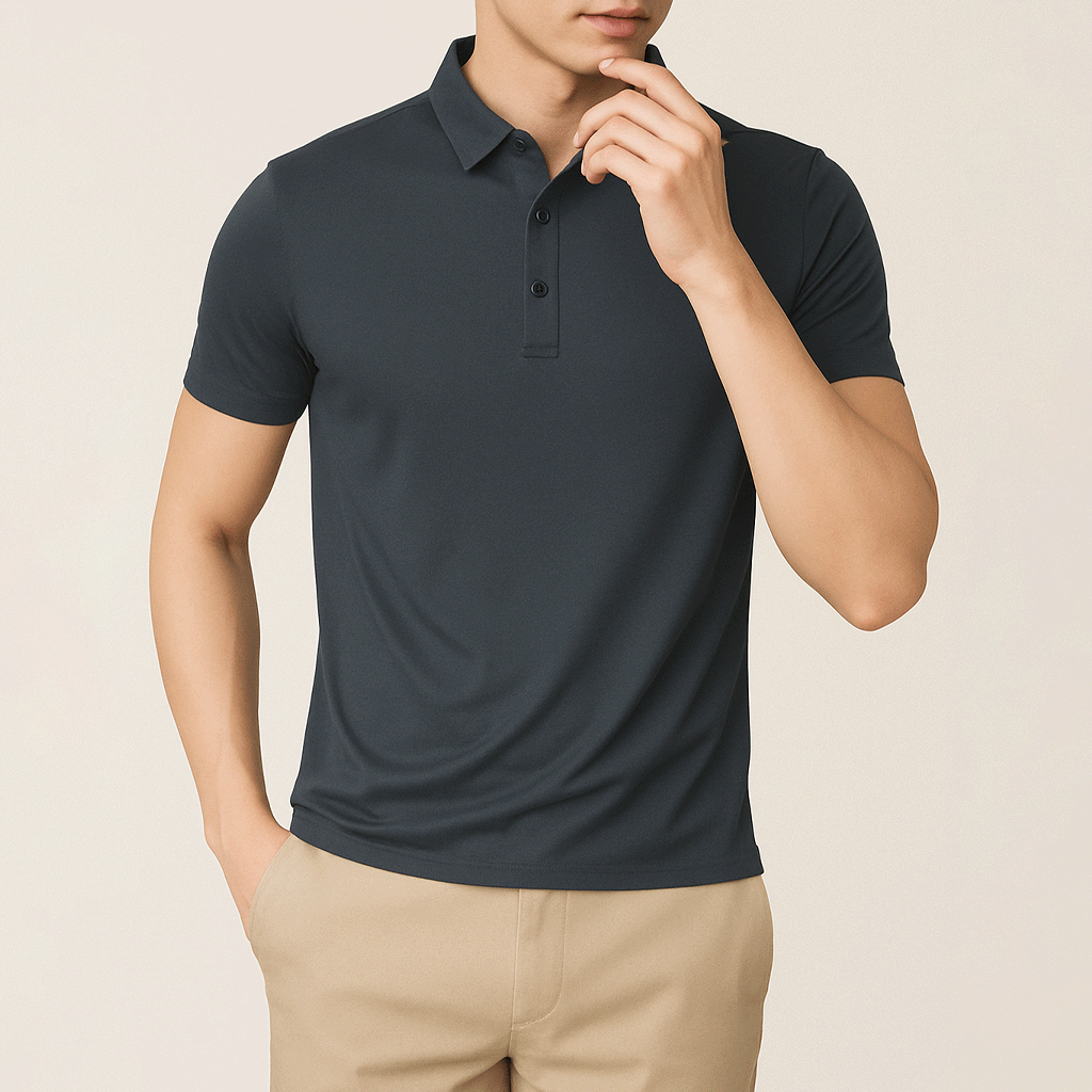 Santorini Ice Silk Polo Shirt