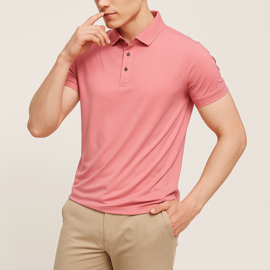 Santorini Ice Silk Polo Shirt