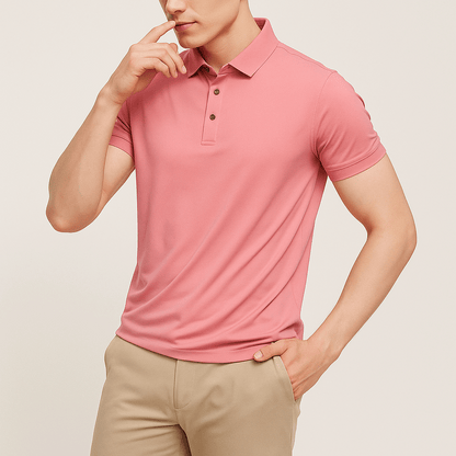 Santorini Ice Silk Polo Shirt
