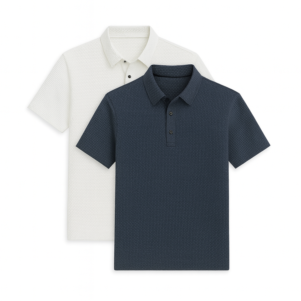 Fresh Silk Ice Polo Shirt (2-Pack + Free Watch)