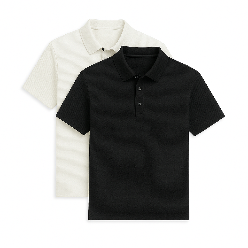 Fresh Silk Ice Polo Shirt (2-Pack + Free Watch)