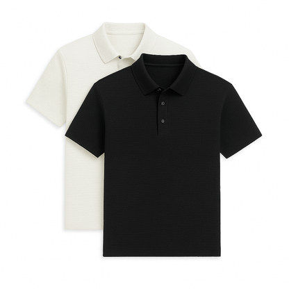 Fresh Silk Ice Polo Shirt (2-Pack + Free Watch)