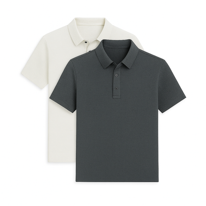 Fresh Silk Ice Polo Shirt (2-Pack + Free Watch)