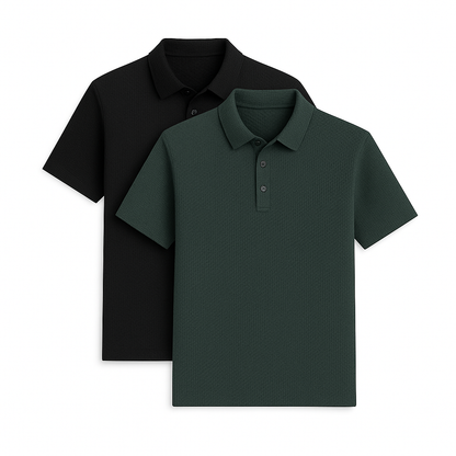 Fresh Silk Ice Polo Shirt (2-Pack + Free Watch)