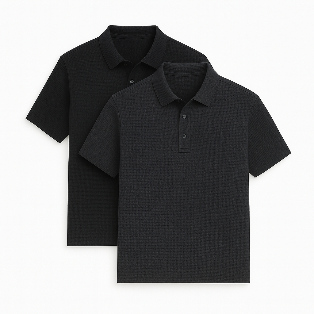 Fresh Silk Ice Polo Shirt (2-Pack + Free Watch)