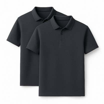 Fresh Silk Ice Polo Shirt (2-Pack + Free Watch)