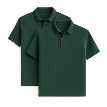 Fresh Silk Ice Polo Shirt (2-Pack + Free Watch)