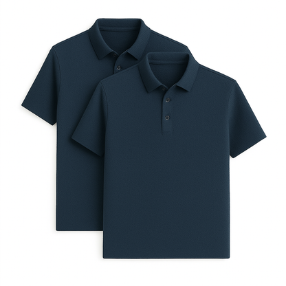 Fresh Silk Ice Polo Shirt (2-Pack + Free Watch)
