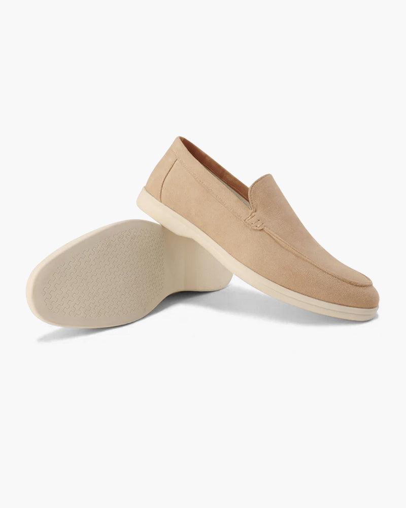Santorini Old Money Suede Loafers