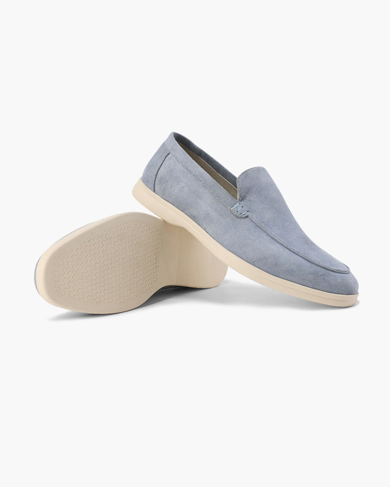 Santorini Old Money Suede Loafers