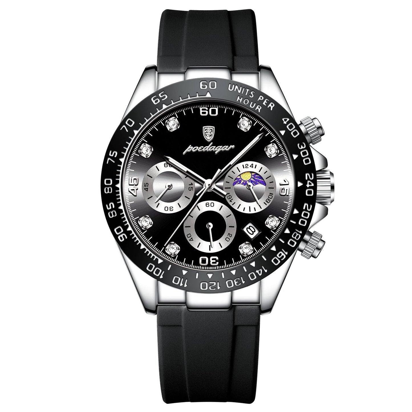 Orologio Poedagar Cronografo Fase Data