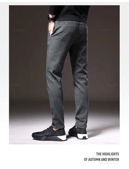 Pantaloni sportivi in tessuto spazzolato da uomo