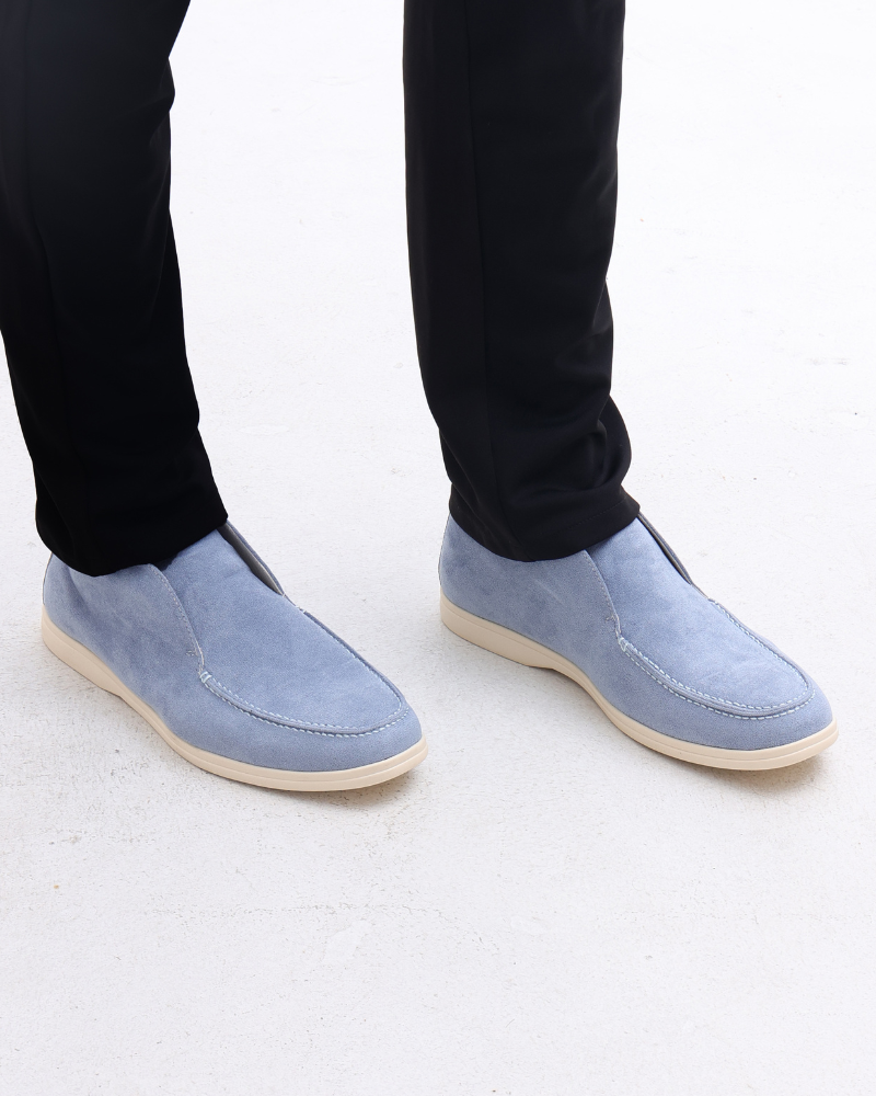 Santorini Old Money High Suede Loafers