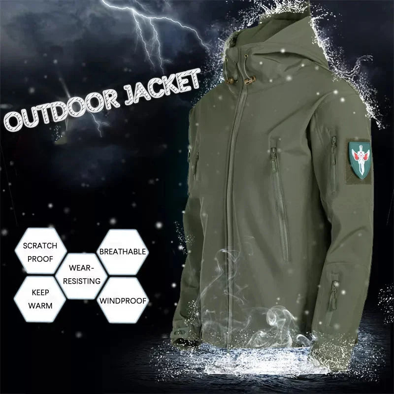 Giacca militare impermeabile