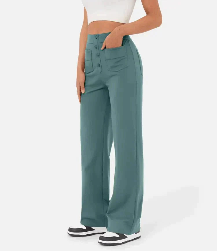 Lily™ | Pantaloni casual a vita alta