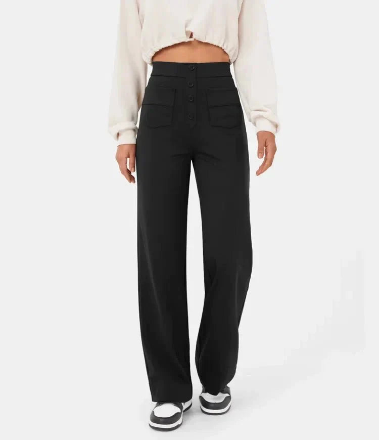 Lily™ | Pantaloni casual a vita alta