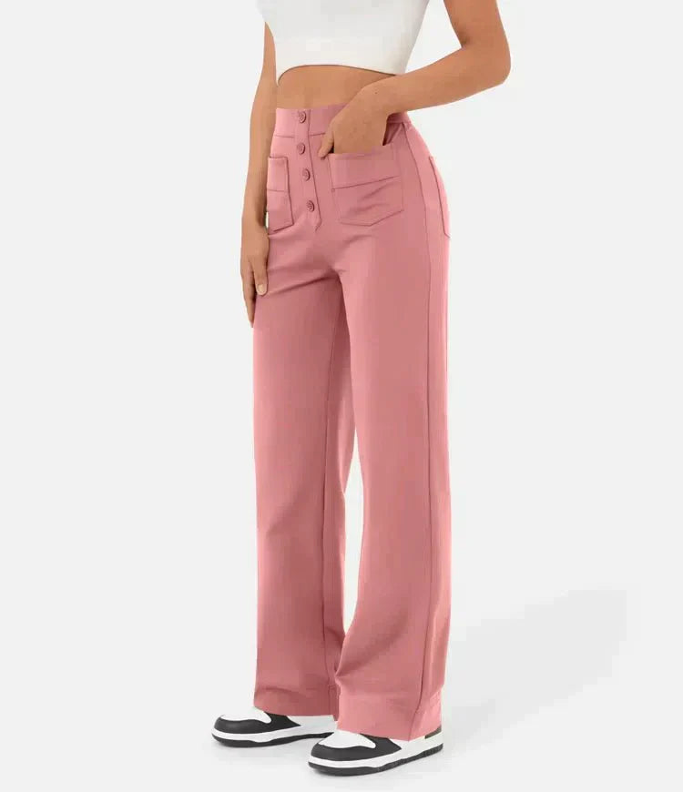 Lily™ | Pantaloni casual a vita alta