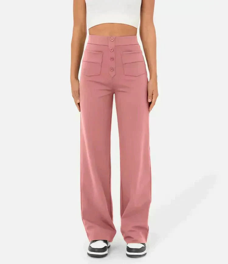 Lily™ | Pantaloni casual a vita alta