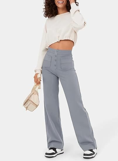 Lily™ | Pantaloni casual a vita alta