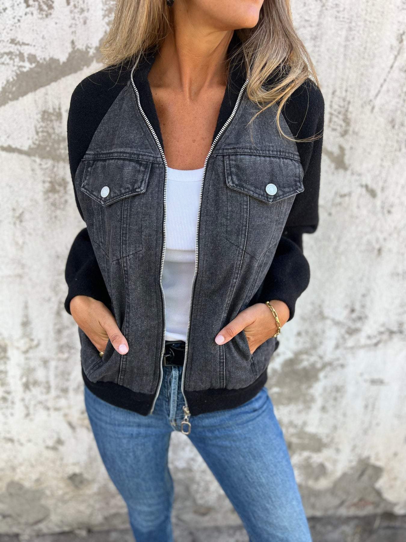 Giacca Ivy™ in misto denim
