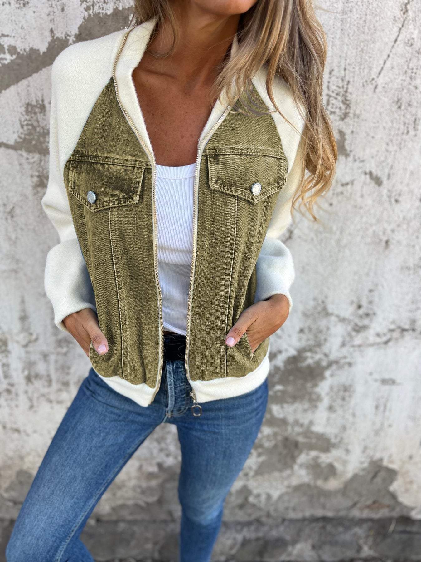 Giacca Ivy™ in misto denim